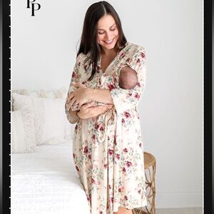 Posh Peanut bamboo robe GIA floral XL